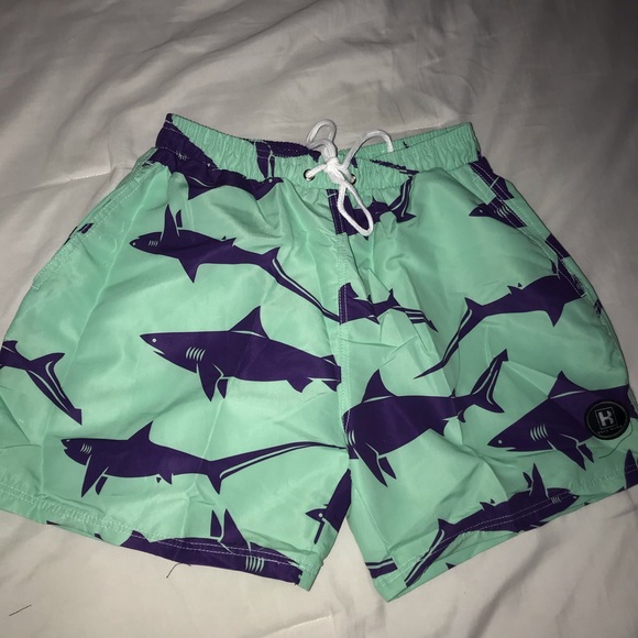 QuickDry Boardshorts Shark Swim Trunks - Picture 5 of 10